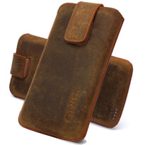 Motion Leather Etui Slide / Case Galaxy S6/Edge - Tobacco
