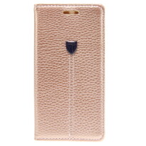 Book Case Fashion voor Galaxy S6 Edge - goud 4250710563937