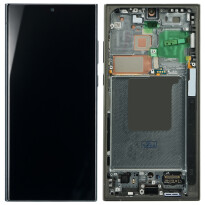 Samsung Display + Rahmen (montiert) S928 Galaxy S24 Ultra titanium /Blau/Grün