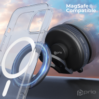 prio Magnetische Auto-Handyhalterung für Windschutzscheibe &amp; Armaturenbrett