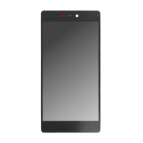 Displayeinheit + Rahmen für Huawei P8 schwarz