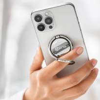 prio Metall Handyring glänzend-silber