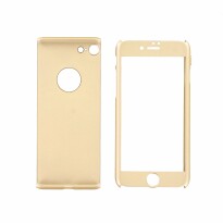 360 ° Hülle / Oberschale / Cover / Gehäuse für iPhone 7 Gold