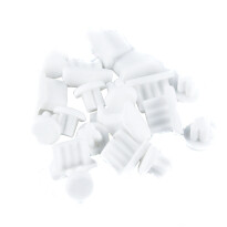 Trendy8 MicroUSB Dust Pin + Kopfhörerstecker 10x weiß