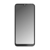Displayeinheit + Rahmen für Huawei Y7 2019 schwarz, ohne Logo