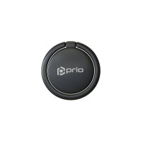prio Metall-Handyring matt-schwarz – Stabiler 360° Handyhalter mit Kleber​