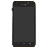 Displayeinheit + Rahmen für Huawei Y635 schwarz | Y635-L21 02350HKB