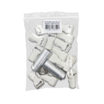 Prio PoS Display Security Set (12 cerraduras para ganchos europeos + 2 llaves) blanco