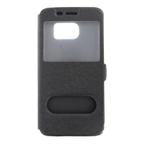 Okénkové pouzdro pro Samsung Galaxy S7 černé