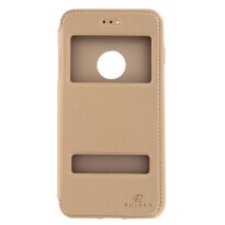 Flipové pouzdro Puloka pro iPhone 7 Plus zlaté
