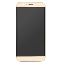 Huawei Ascend G8 LCD Displayeiheit mit Rahmen Gold