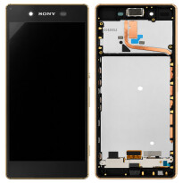 Sony Xperia Z3+ Z3 Plus E6553 Display LCD Rahmen Gehäuse Kupfer