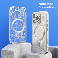 prio elegante Handyhülle / Case / Cover MAG für iPhone 15 Plus silber