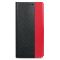 prio Book Case Fashion für iPhone 14 schwarz-rot