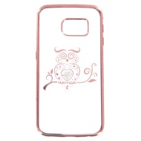 TPU Case Bling Samsung S6 Edge-Owl rosegold