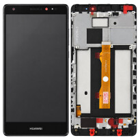 Displayeinheit + Rahmen für Huawei Mate S schwarz