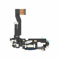Ladeanschluss- Dock Connector Flex + Mikrofon für iPhone 12 / 12 Pro – Blau