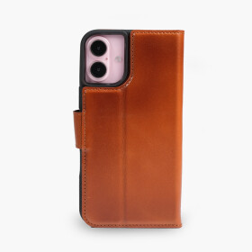 Funda de piel Wachikopa compatible con iPhone 16 con ranura para tarjetas