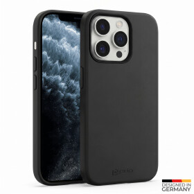 Funda de silicona líquida Prio para iPhone 11 Pro Max, color negro