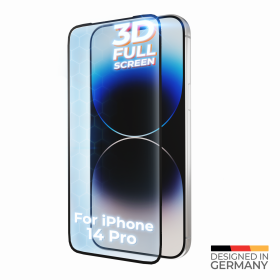 prio 10x 3D Tempered Glass Screen Protector for iPhone 14 Pro black