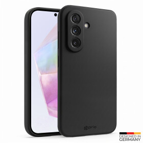 Prio Tekuté silikonové pouzdro pro Samsung A35 černé