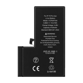 Diagnosable High-Capacity 4730mAh Battery for iPhone 15 Pro Max