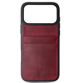 Kožený kryt Wachikopa pro iPhone 17 Pro se slotem pro karty a ochranou