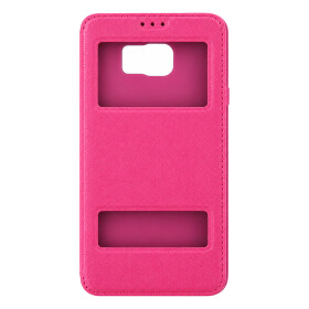 Funda con tapa Puloka para Samsung Galaxy Note 5 en color rosa