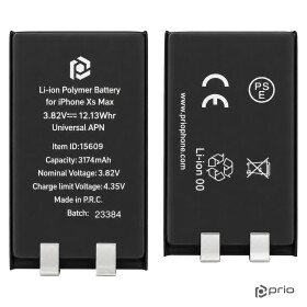 Batería Prio para iPhone XS Max (sin cable flexible) a granel