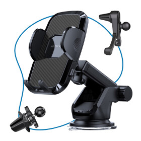 UFUZON Ishiva 3-in-1 Car Phone Holder with Strong Suction Cup