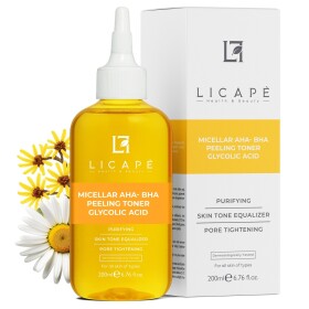 Licape® Glycolic Acid Facial Toner | 200 ml | Aha Bha Peeling