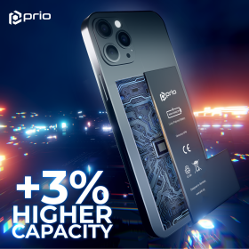 prio High-Capacity Battery for iPhone 15 Pro (3370 mAh) - Universal APN -
