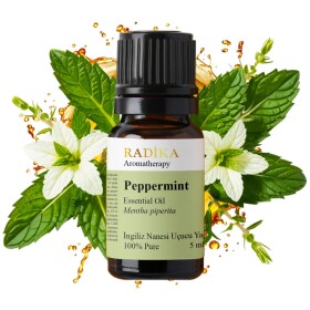 Peppermint oil, essential oil, 100% pure, organic, natural, 10 ml