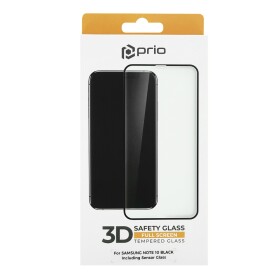 prio 3D Tempered Glass for Samsung Note 10, with sensor glass black