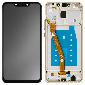 Jednostka wyświetlacza + ramka do Huawei Mate 20 Lite platynowo-złota, bez logo