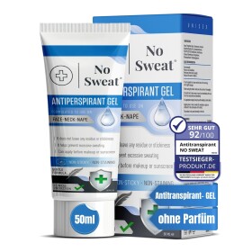 No Sweat Anti-transpirant Gel 50ml - Effectief tegen zweten op gezicht, nek en keel