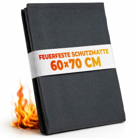 FireMat Black Edition Fireproof Mat 60x70cm | Heat Protection Mat