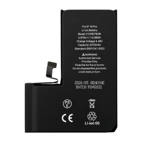 Diagnosable “Genuine” Battery for iPhone 15 Pro - 3370mAh