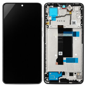 Xiaomi Wyświetlacz Jednostka + Ramka Redmi Note 13 Pro 5G/Poco X6 5G czarny 5600020N1600