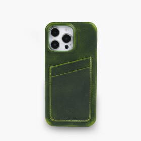 Kožený kryt Wachikopa Full Wrap pro iPhone 16 Pro s přihrádkami na karty