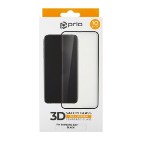 prio 10x 3D Tempered Glass Screen Protector for Samsung S20+ black
