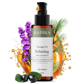 Massage oil, relaxing massage oil, 100% pure, organic, natural, 100 ml
