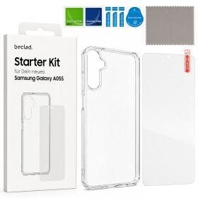 beclad. Starterkit (transparante hoes + schermbeschermer) voor Samsung Galaxy A05s transparant