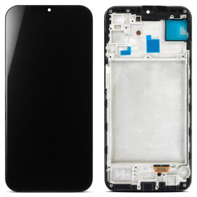 Display Unit (Hard OLED) + Frame for Samsung SM-A155/A156 Galaxy A15 black