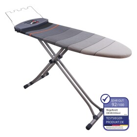 Ironing board, iron rest, ironing board cover 43x150cm, height 60-90cm, grey