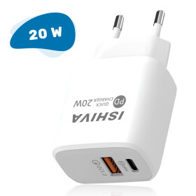 UFUZON Ishiva USB C Adapter Charger USB Plug - 20W Fast Charger