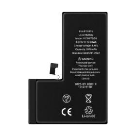 Diagnosable High-Capacity 3370mAh Battery for iPhone 15 Pro