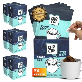 Dipcaf® Power Coffee Bags 35 Pack | Intense Filter Coffee – 50g Gift Set