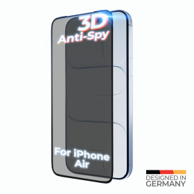 prio 3D Anti-Spy Tempered Glass for iPhone Air (6.5in) black