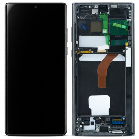 Display Samsung + châssis (assemblé) S908 Galaxy S22 Ultra noir